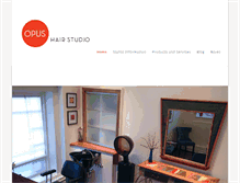 Tablet Screenshot of opushairstudio.com